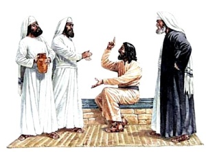 Jesus-arguing-with-the-Pharisees-300x221