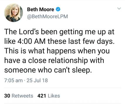 Beth Moore Tweet